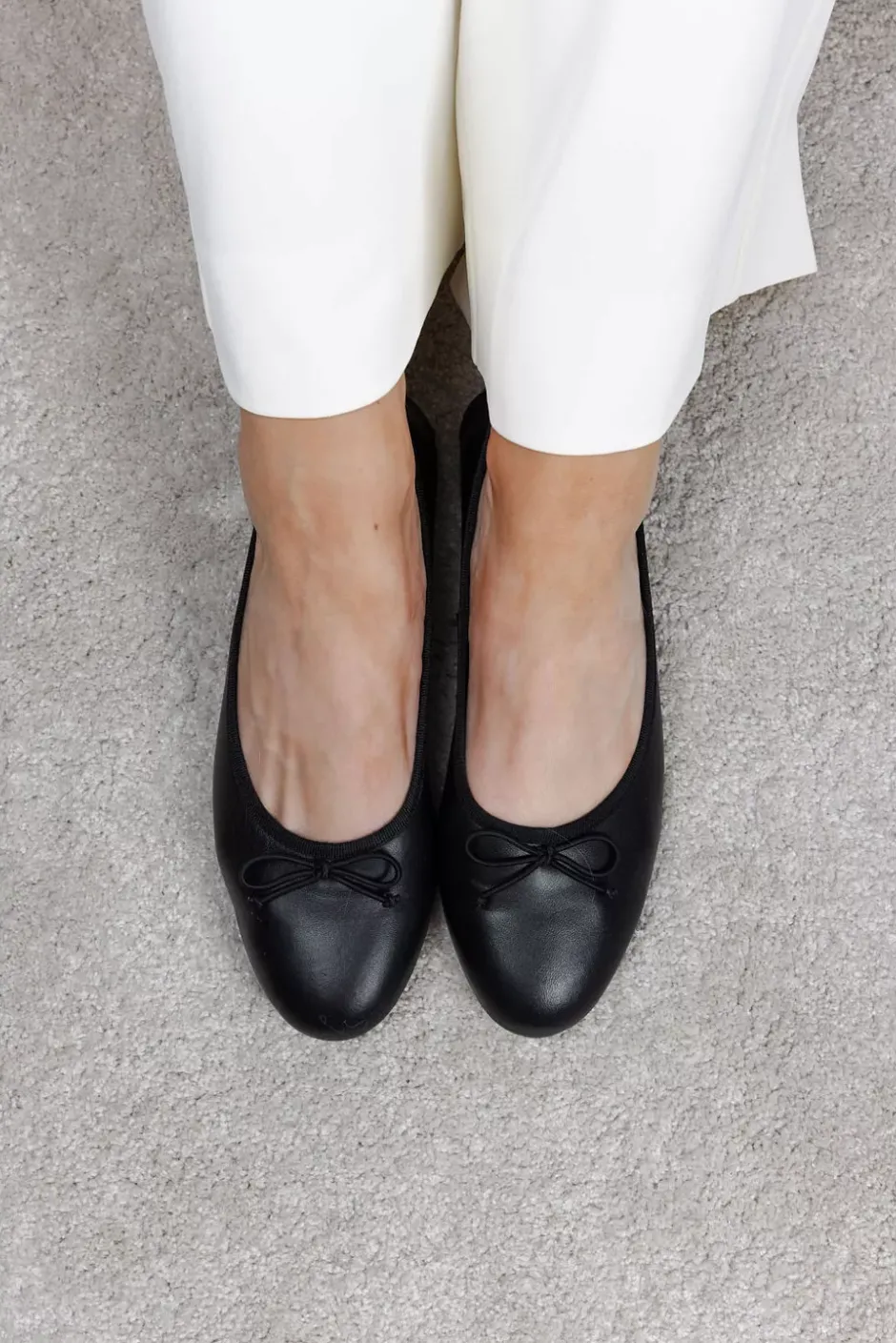 Merle Ballerina Black W/Contrast Sole^BUKELA Clearance