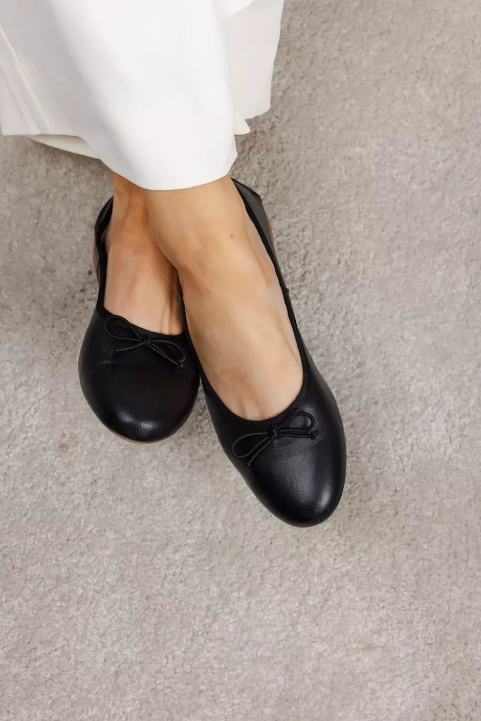 Merle Ballerina Black W/Contrast Sole^BUKELA Clearance