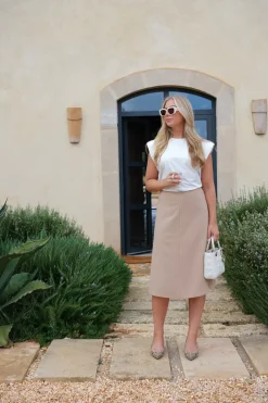 Mia Skirt Camel^HIIL STUDIO Best