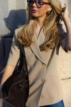 Mia SS Blazer Camel^HIIL STUDIO Best