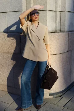 Mia SS Blazer Camel^HIIL STUDIO Best