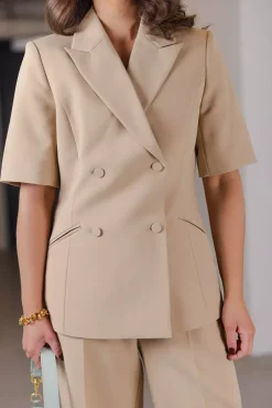 Mia SS Blazer Camel^HIIL STUDIO Best