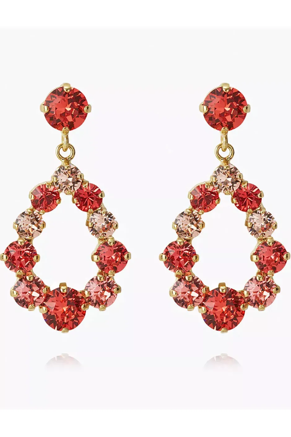 Mini Delia Earrings Gold Peach Combo^CAROLINE SVEDBOM Hot