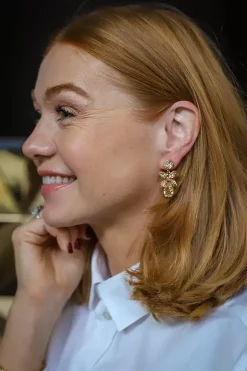 Mini Dione Earrings Gold Golden Shadow^CAROLINE SVEDBOM Online
