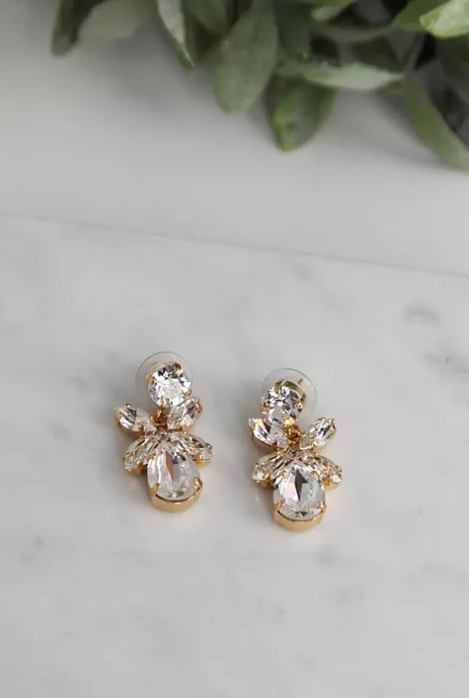 Mini Dione Earrings Gold Crystal^CAROLINE SVEDBOM Clearance