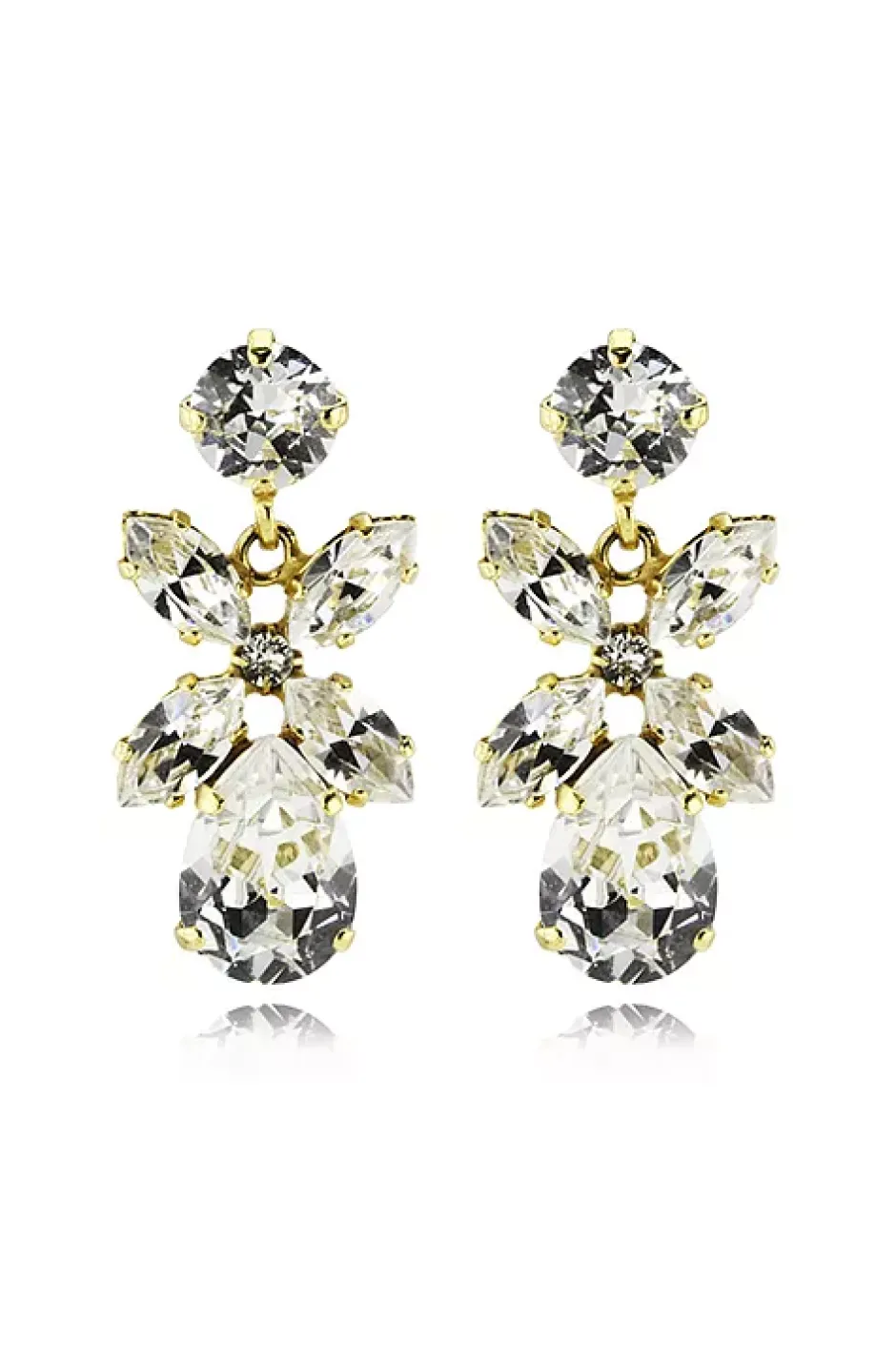 Mini Dione Earrings Gold Crystal^CAROLINE SVEDBOM Clearance