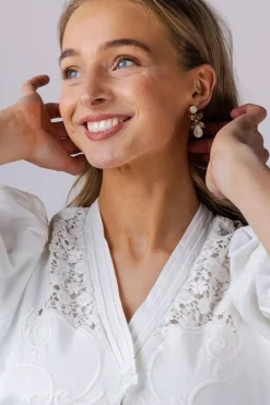 Mini Dione Earrings Gold Light Delite/Silk^CAROLINE SVEDBOM Best
