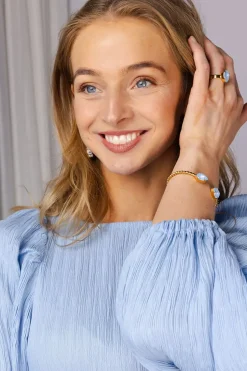 Mini Drop Bracelet Gold Sky Ignite^CAROLINE SVEDBOM New