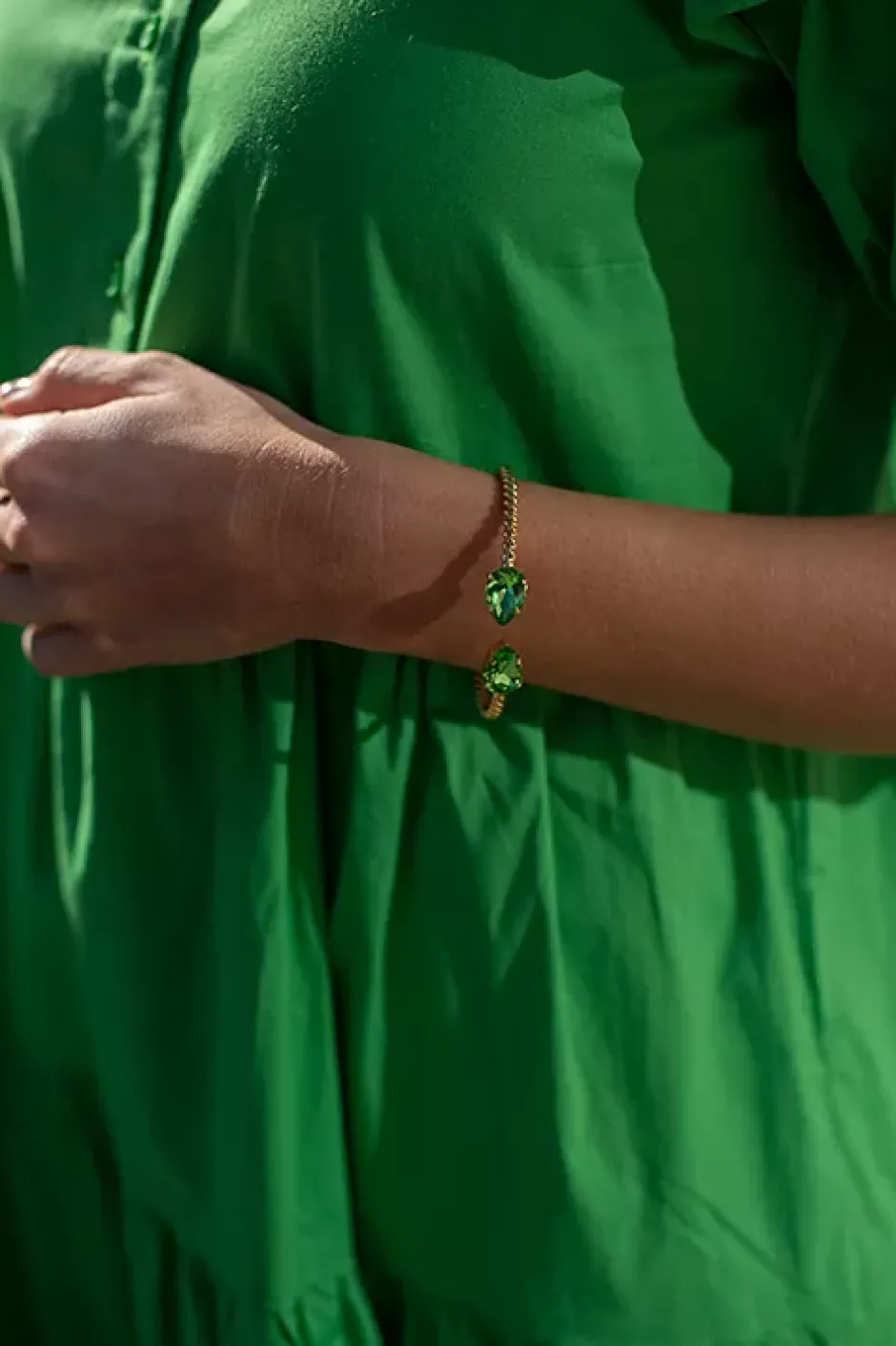 Mini Drop Bracelet Peridot^CAROLINE SVEDBOM New