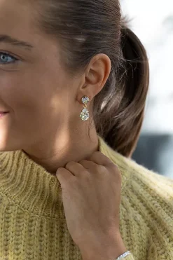 Mini Drop Earrings Gold Crystal^CAROLINE SVEDBOM Fashion