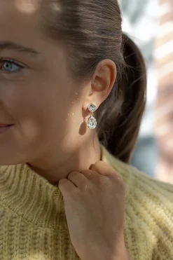 Mini Drop Earrings Gold Crystal^CAROLINE SVEDBOM Fashion