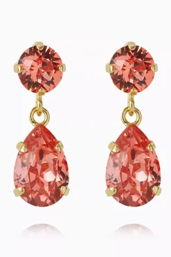 Mini Drop Earrings Gold Rose Peach^CAROLINE SVEDBOM Online