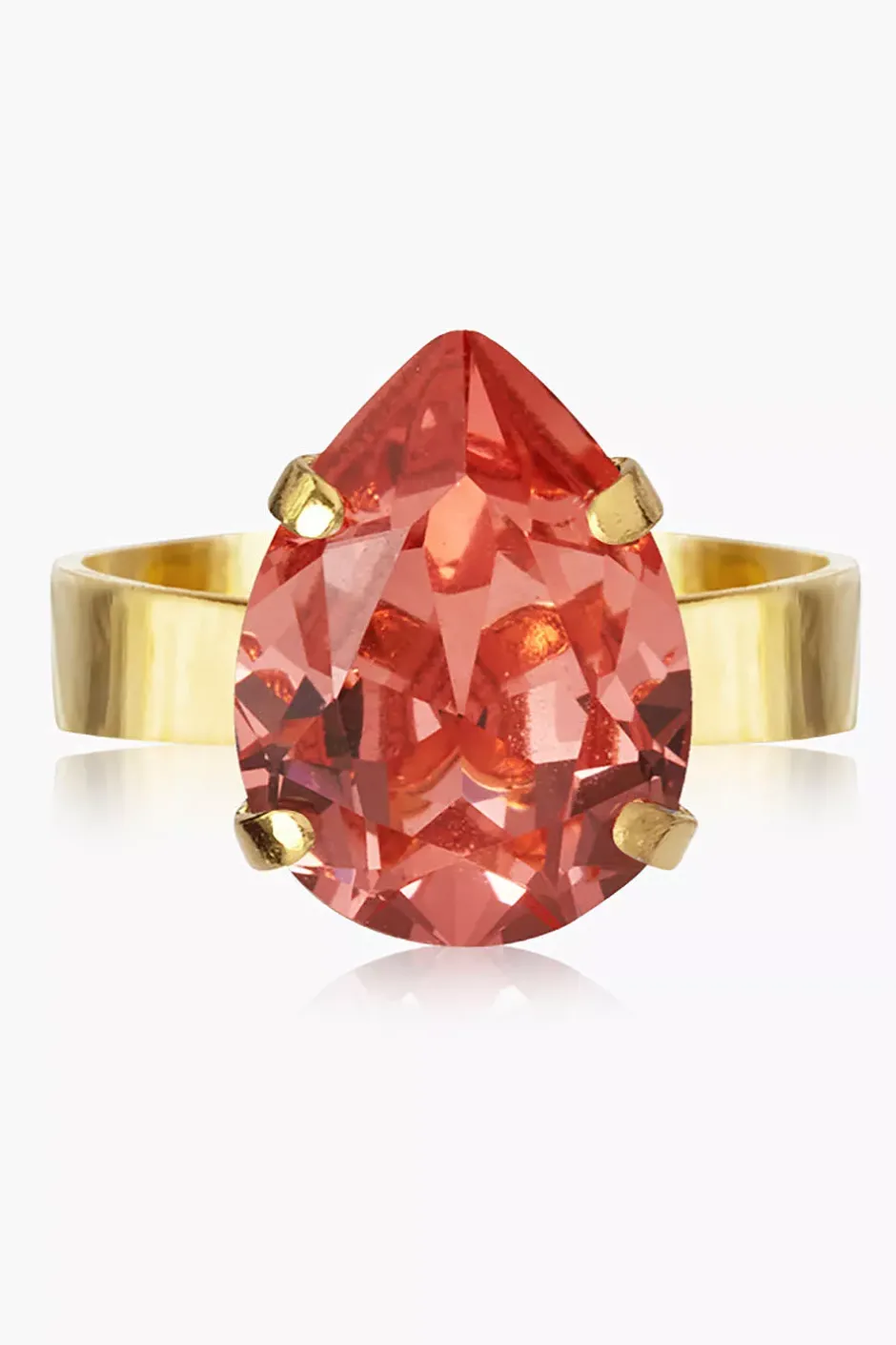Mini Drop Ring Gold Rose Peach^CAROLINE SVEDBOM New