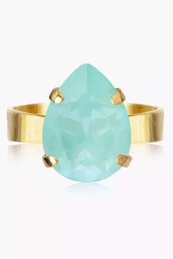 Mini Drop Ring Gold Soft Mint^CAROLINE SVEDBOM Best
