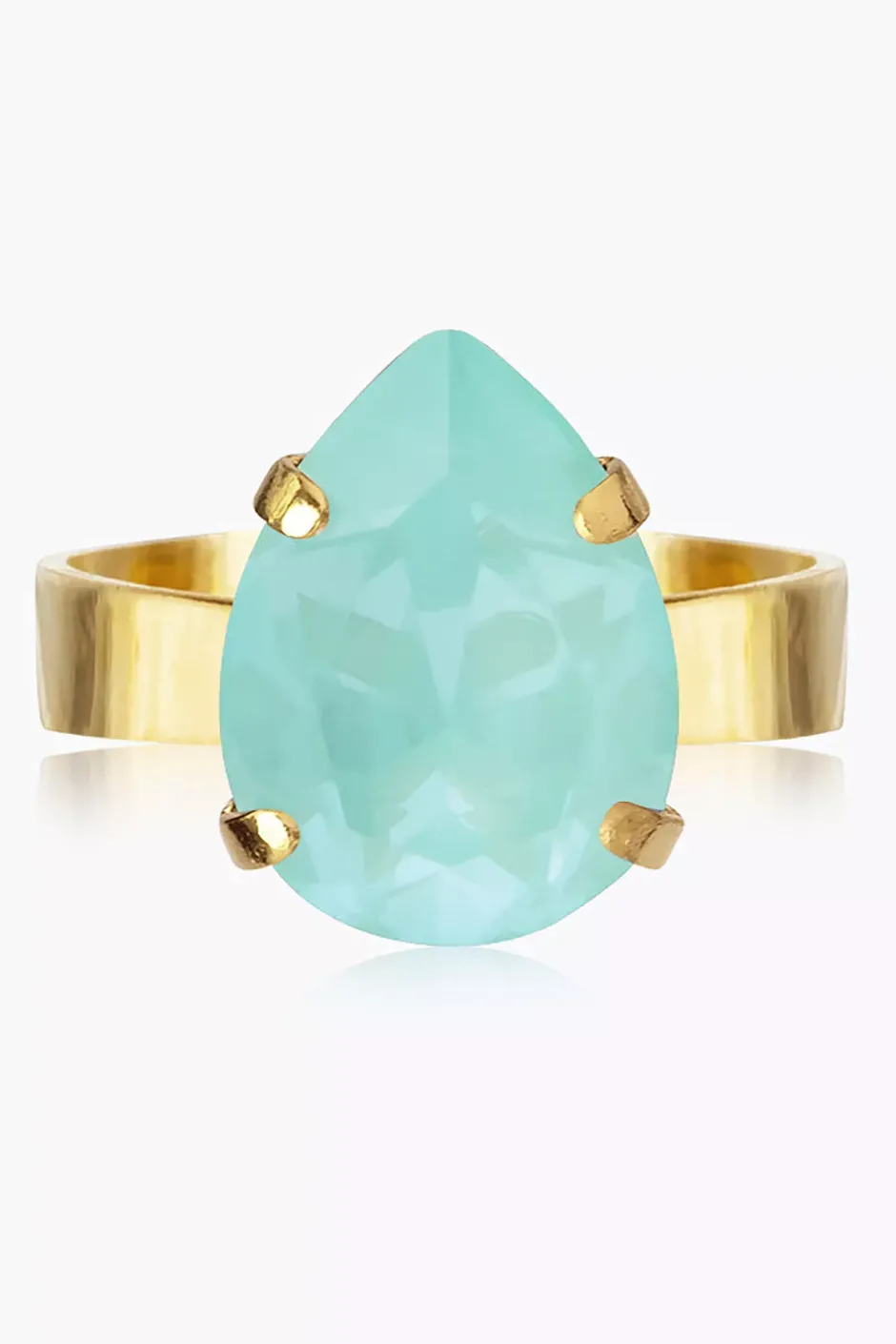 Mini Drop Ring Gold Soft Mint^CAROLINE SVEDBOM Best