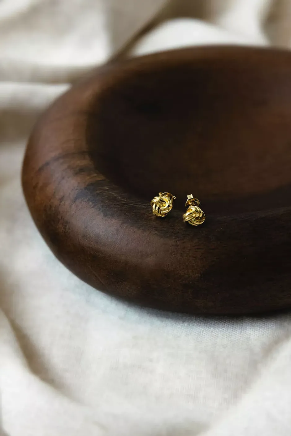 Mini Knot Earrings Gold^HIIL STUDIO JEWELRY Discount