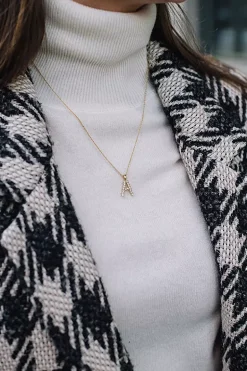 Mini Letter Necklace Gold^CAROLINE SVEDBOM Fashion