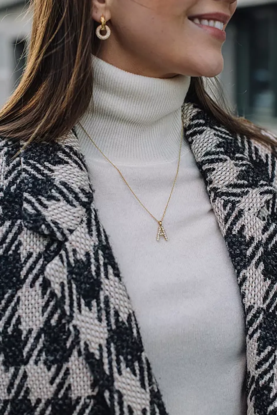 Mini Letter Necklace Gold^CAROLINE SVEDBOM Fashion