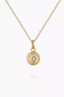 Mini Odessa Necklace Gold Crystal^CAROLINE SVEDBOM Clearance