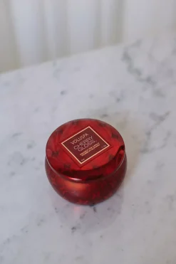 Mini Tin Candle Cherry Gloss 25t^VOLUSPA New