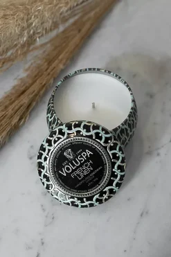 Mini Tin Candle 25t French Linen^VOLUSPA Discount