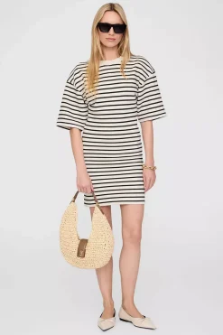 Mona Dress Black Stripe French Terry^ANINE BING Fashion