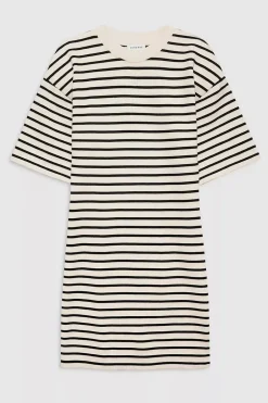 Mona Dress Black Stripe French Terry^ANINE BING Fashion