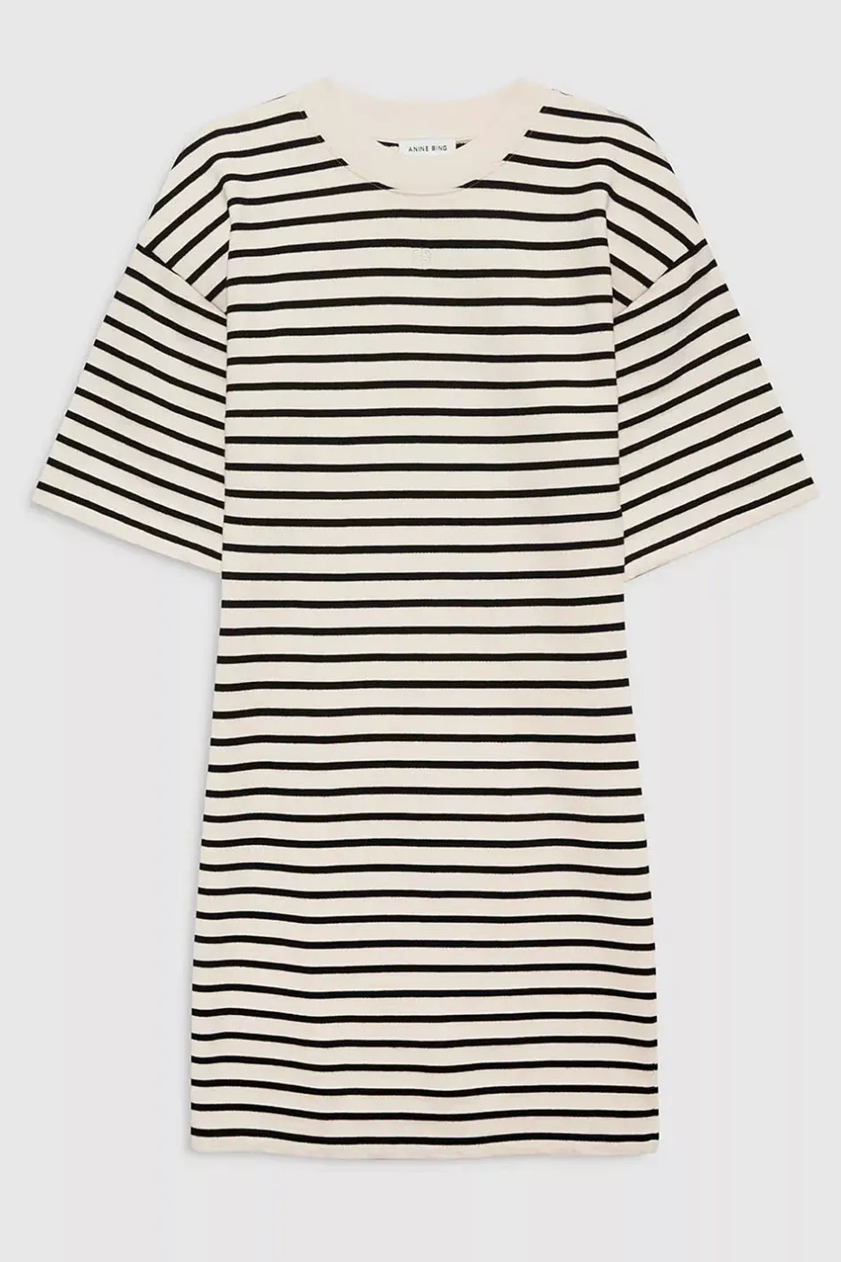 Mona Dress Black Stripe French Terry^ANINE BING Fashion
