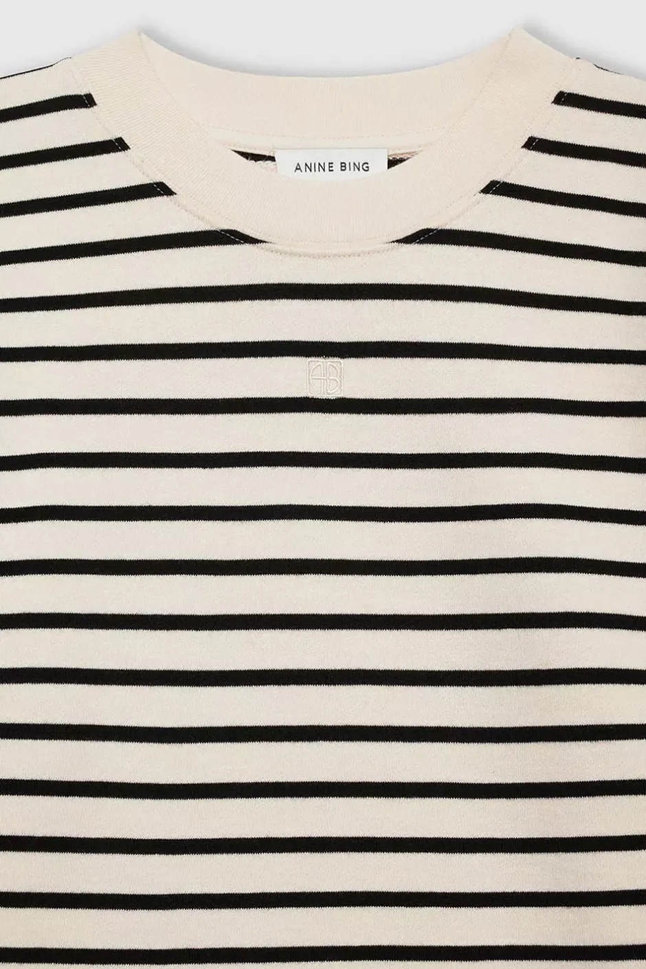 Mona Dress Black Stripe French Terry^ANINE BING Fashion