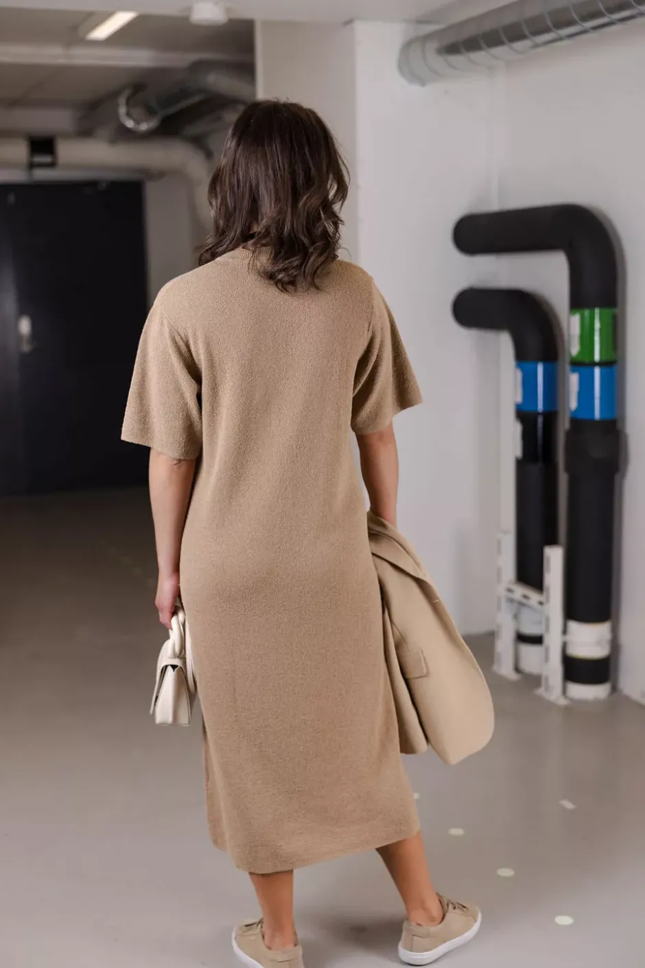 Mona Knit Dress Nature^HIIL STUDIO Online
