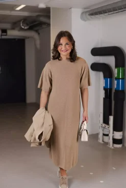 Mona Knit Dress Nature^HIIL STUDIO Online