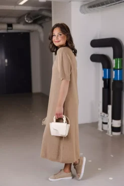 Mona Knit Dress Nature^HIIL STUDIO Online