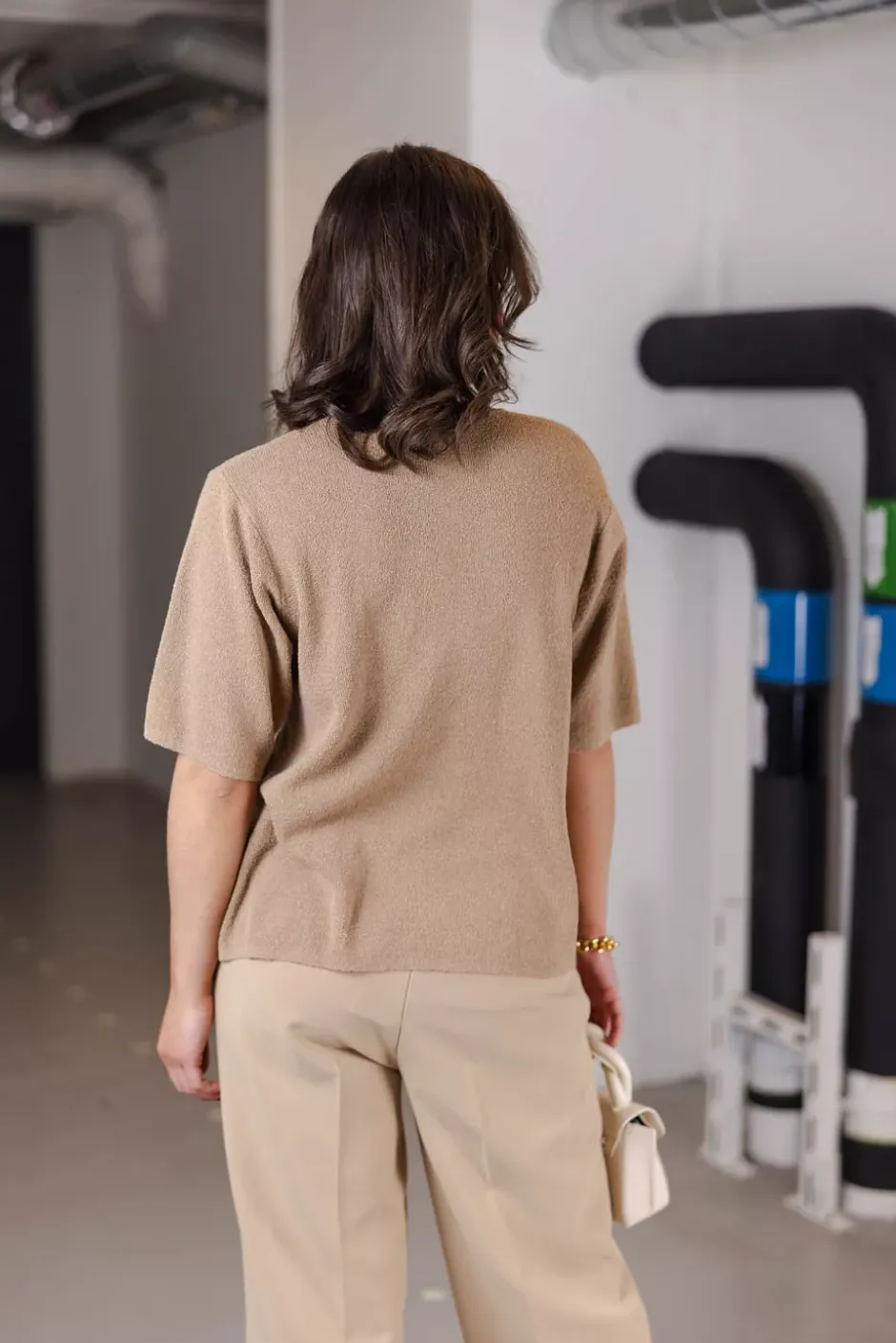 Mona Knit Tee Nature^HIIL STUDIO Best