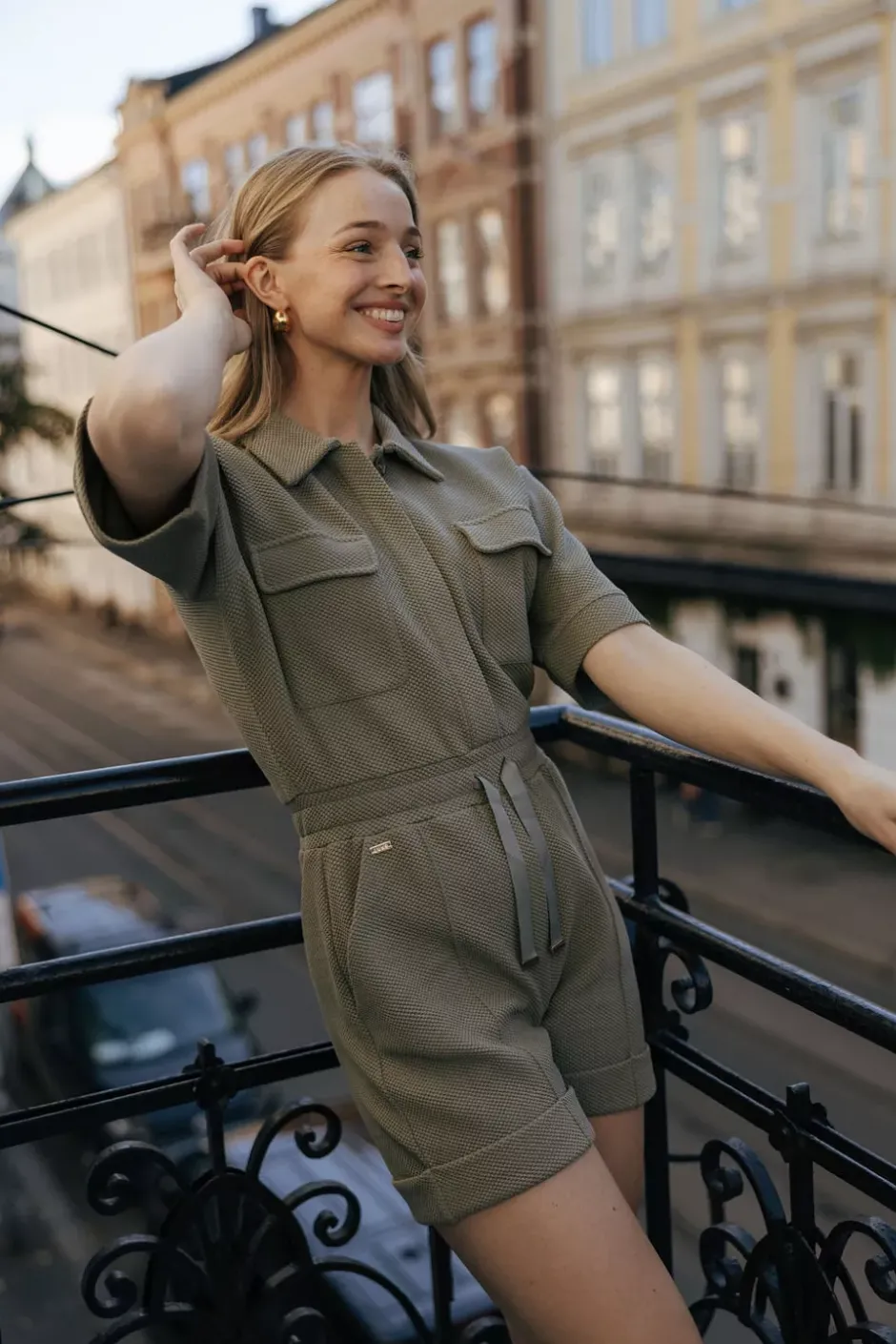 Moon Classic Short Jumpsuit Olive^LUNE ACTIVE Best
