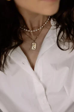 Moon Necklace Gold^HIIL STUDIO JEWELRY Outlet