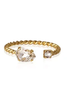 Nani Ring Gold Crystal^CAROLINE SVEDBOM Discount