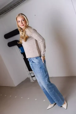Narja Pants Medium Blue Studs^REPLAY Fashion