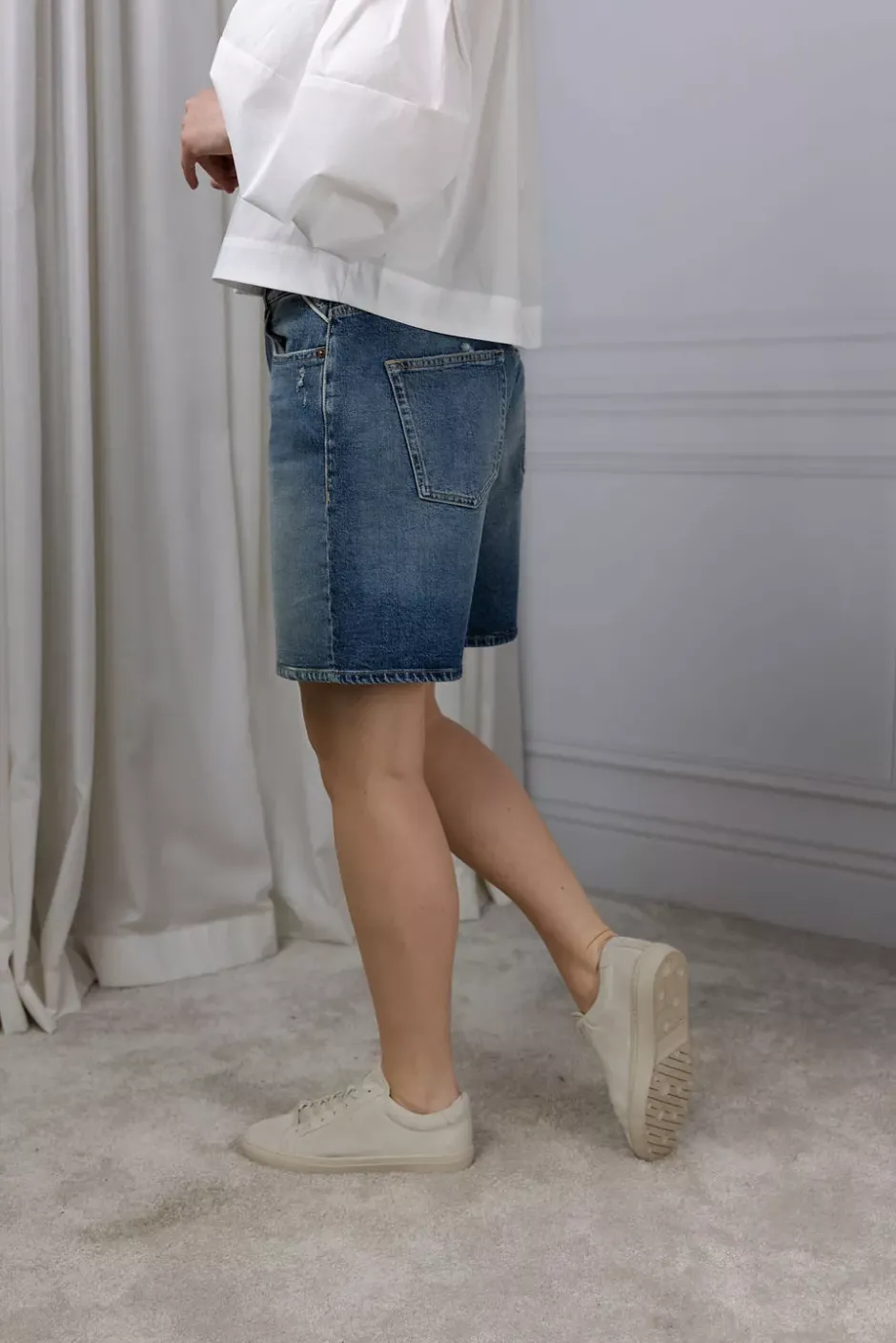 Narja Shorts Medium Blue^REPLAY Clearance