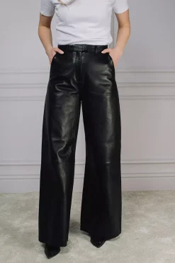 Natalie Leather Pants Black^HIIL STUDIO New