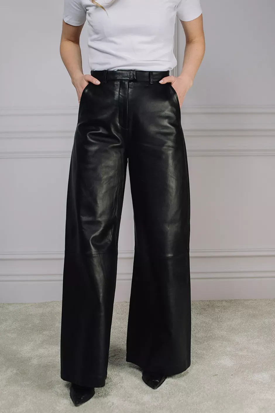 Natalie Leather Pants Black^HIIL STUDIO New