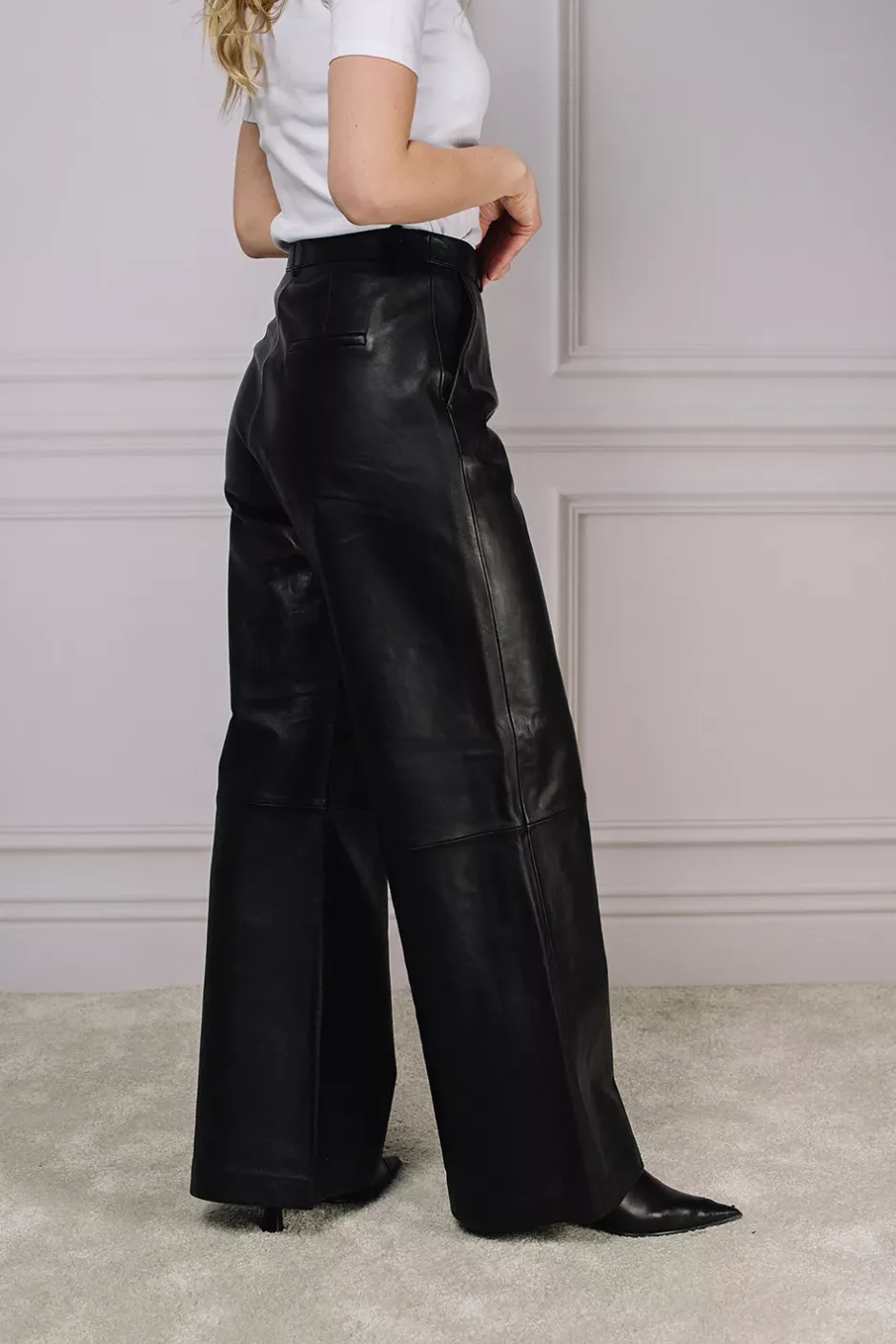 Natalie Leather Pants Black^HIIL STUDIO New