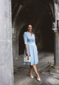 New Bertine Dress Light Blue^HIIL STUDIO Best