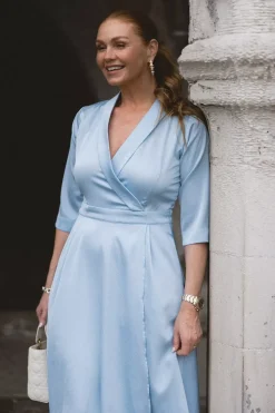 New Bertine Dress Light Blue^HIIL STUDIO Best
