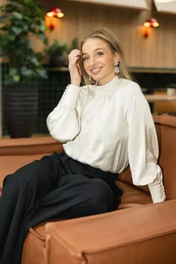 New Brianna Blouse Creme^HIIL STUDIO Outlet