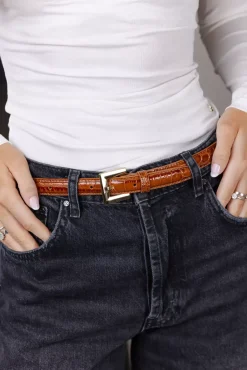 Nicola Belt Embossed Brown^ANINE BING Fashion