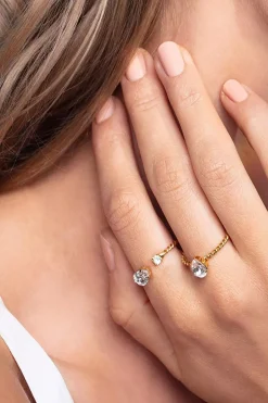 Niki Ring Gold Crystal^CAROLINE SVEDBOM Discount