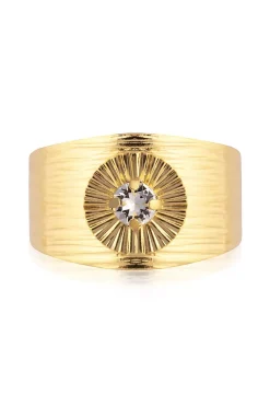 Odessa Ring Gold Crystal^CAROLINE SVEDBOM Hot