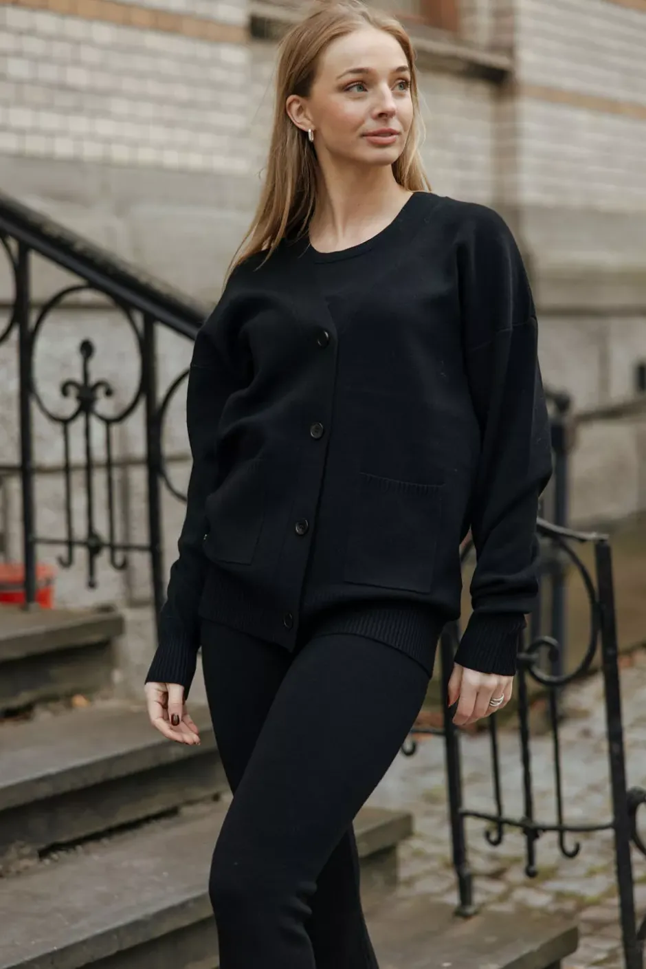 Olly Button Down Cardigan Black^LUNE ACTIVE Sale