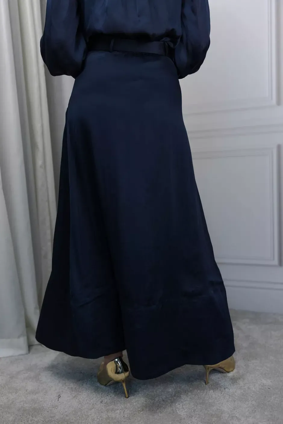 Organza Maxi Skirt Navy^BY TIMO Discount