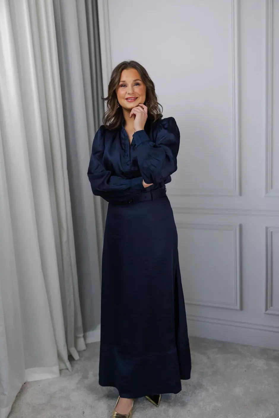 Organza Maxi Skirt Navy^BY TIMO Discount